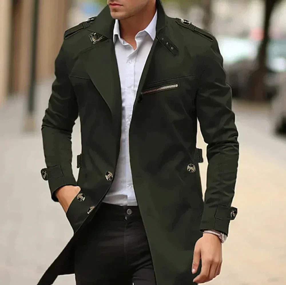 Herre Trenchcoat | Forretning Afslappet Stil