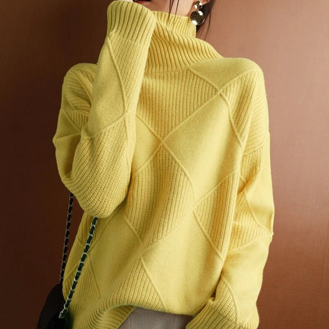 Elegante Dame Rullekravesweater | Varm og Hyggelig