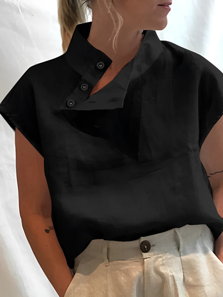 Nia | Elegant Dame Kortærmet Sommertop