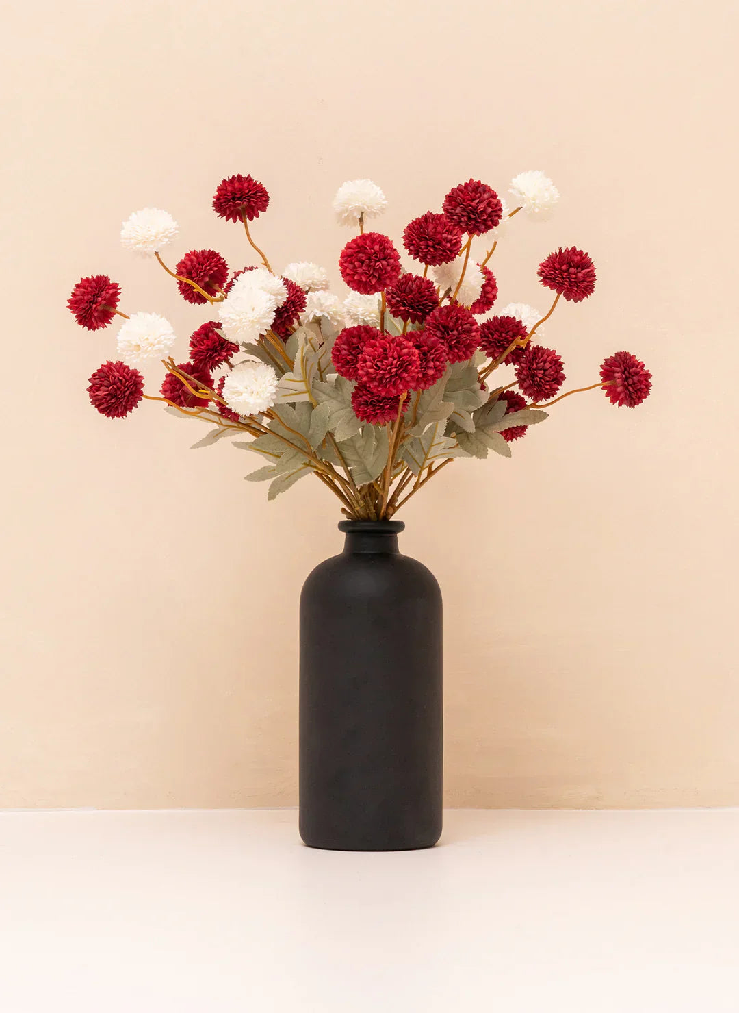 10-Stilke Silke Kiku Krysantemum Blomster