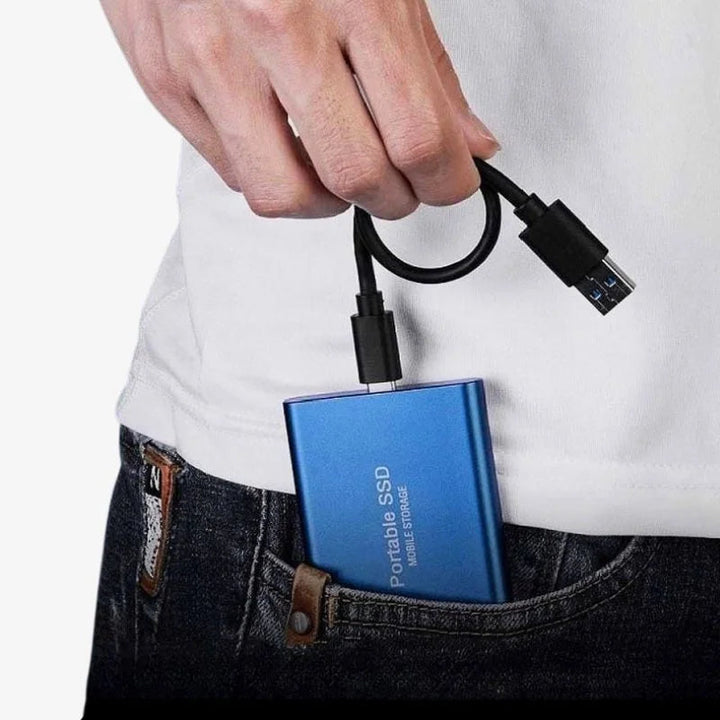 Kompakt Bærbar USB-C Ekstern SSD | Hurtig og Holdbar lagerenhed