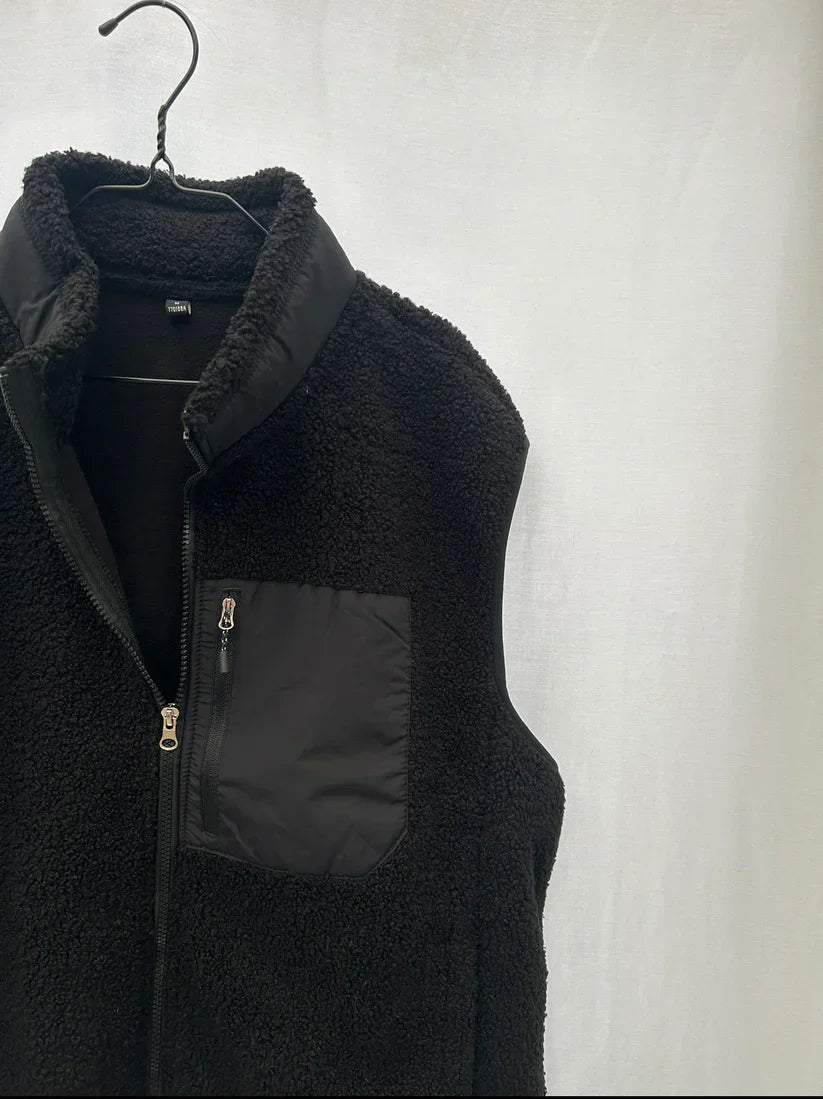 Hverdagens Polær Fleece Veste Til Mænd | Hyggeligt Lag Over Skjorte Eller Hættetrøje
