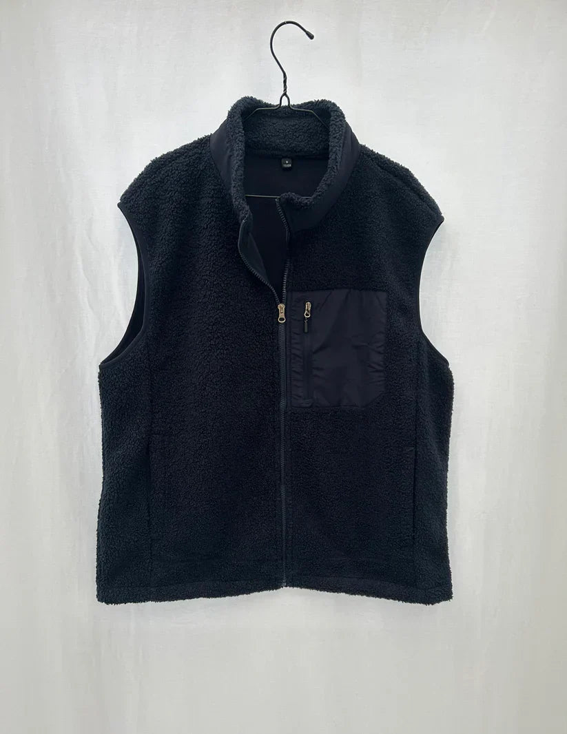 Hverdagens Polær Fleece Veste Til Mænd | Hyggeligt Lag Over Skjorte Eller Hættetrøje