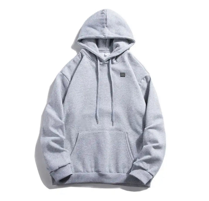 Opvarmet sweatshirt med Hætte | Vinterlag med Justerbar Varme