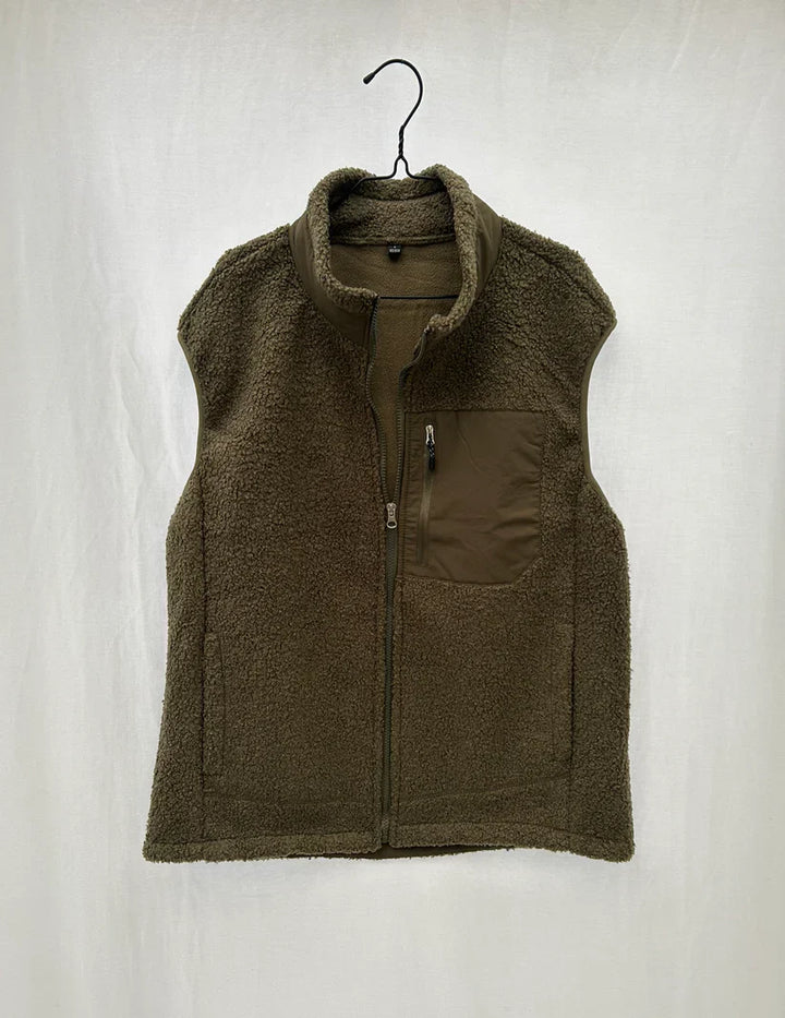 Hverdagens Polær Fleece Veste Til Mænd | Hyggeligt Lag Over Skjorte Eller Hættetrøje