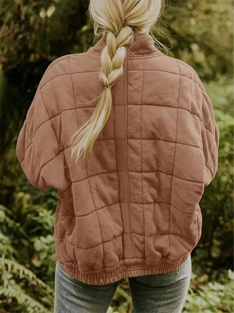 Elegant Quiltet Vinterjakke til Kvinder