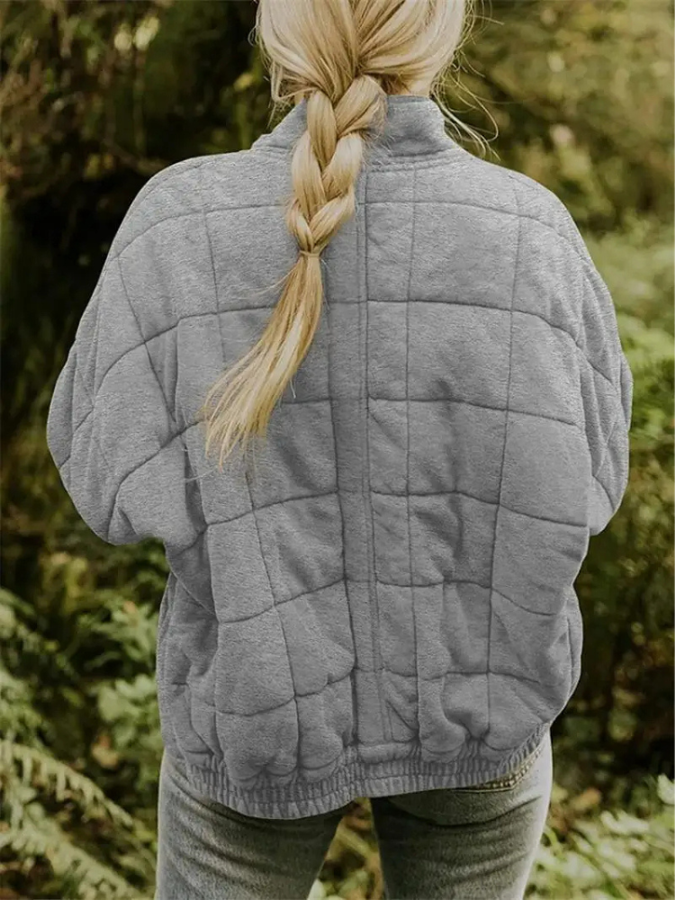 Elegant Quiltet Vinterjakke til Kvinder