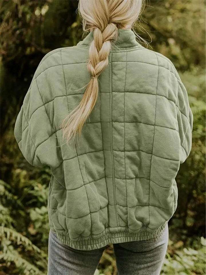 Elegant Quiltet Vinterjakke til Kvinder