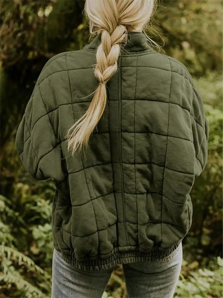 Elegant Quiltet Vinterjakke til Kvinder