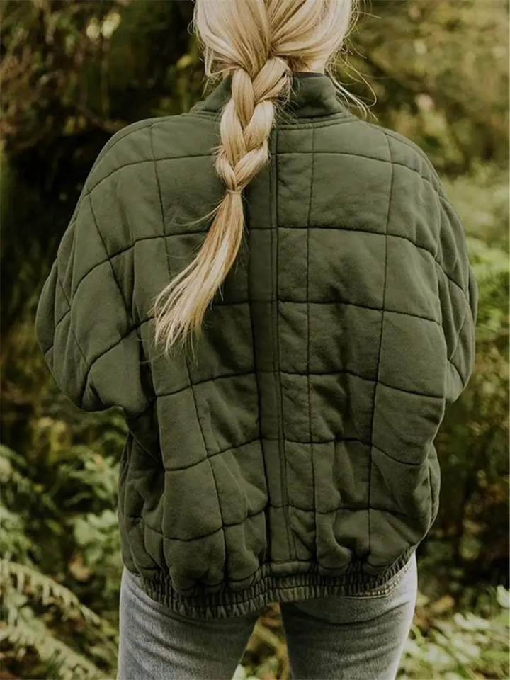 Elegant Quiltet Vinterjakke til Kvinder