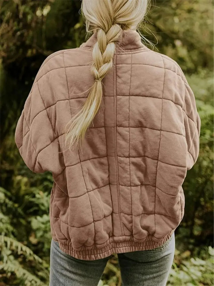 Elegant Quiltet Vinterjakke til Kvinder