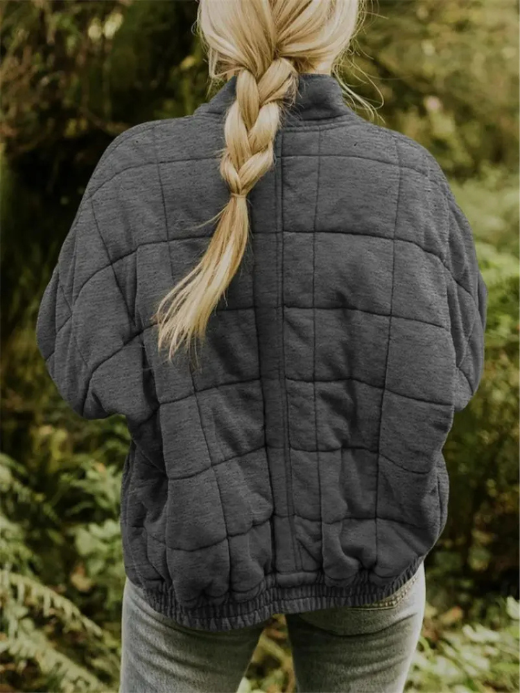 Elegant Quiltet Vinterjakke til Kvinder