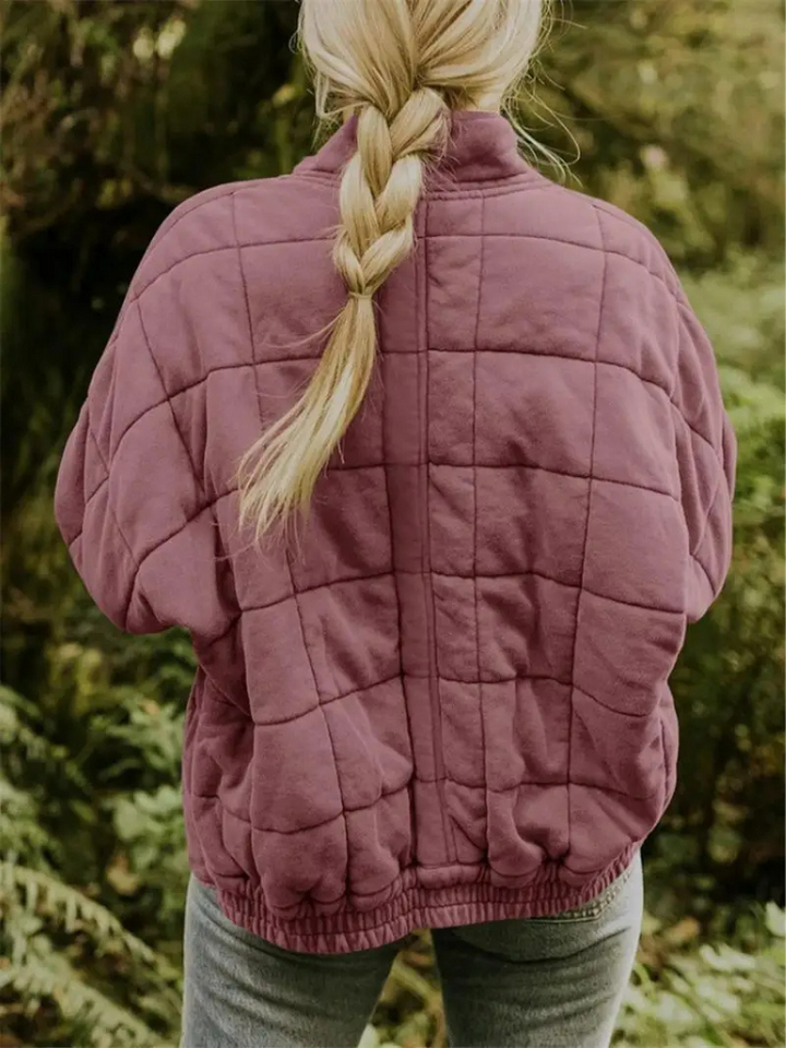 Elegant Quiltet Vinterjakke til Kvinder