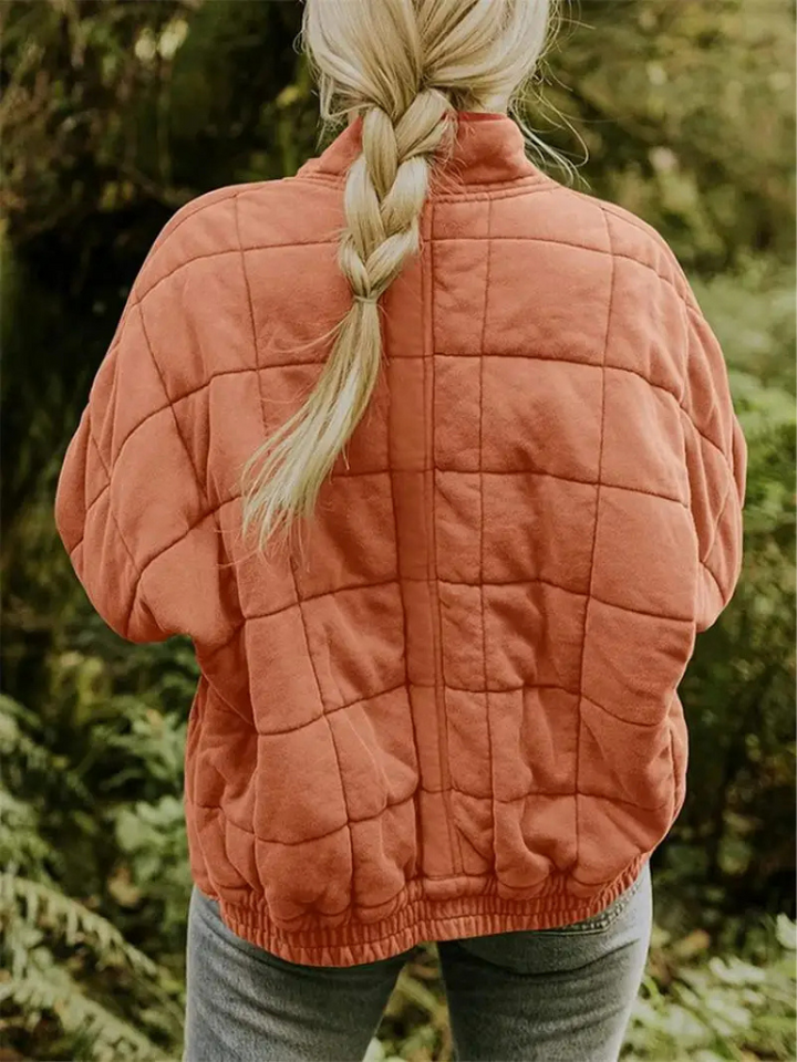 Elegant Quiltet Vinterjakke til Kvinder