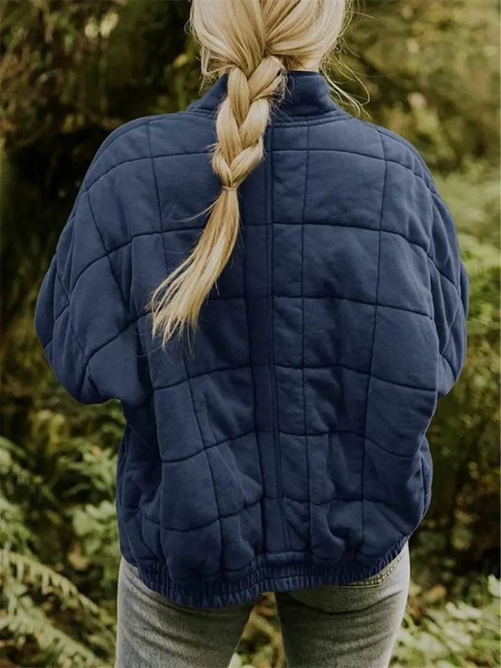 Elegant Quiltet Vinterjakke til Kvinder