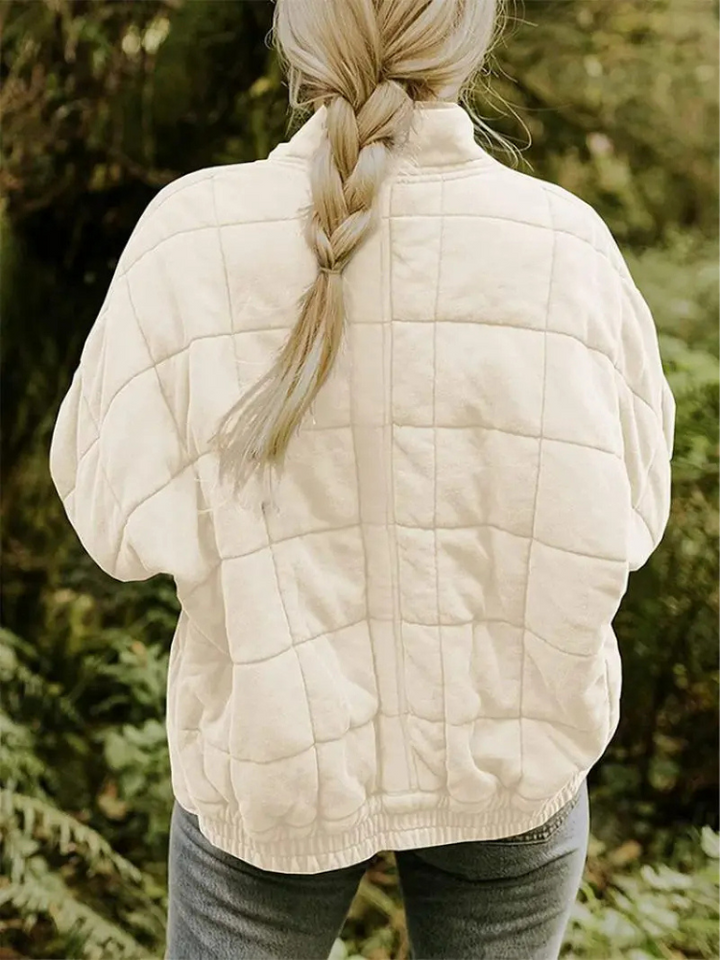 Elegant Quiltet Vinterjakke til Kvinder