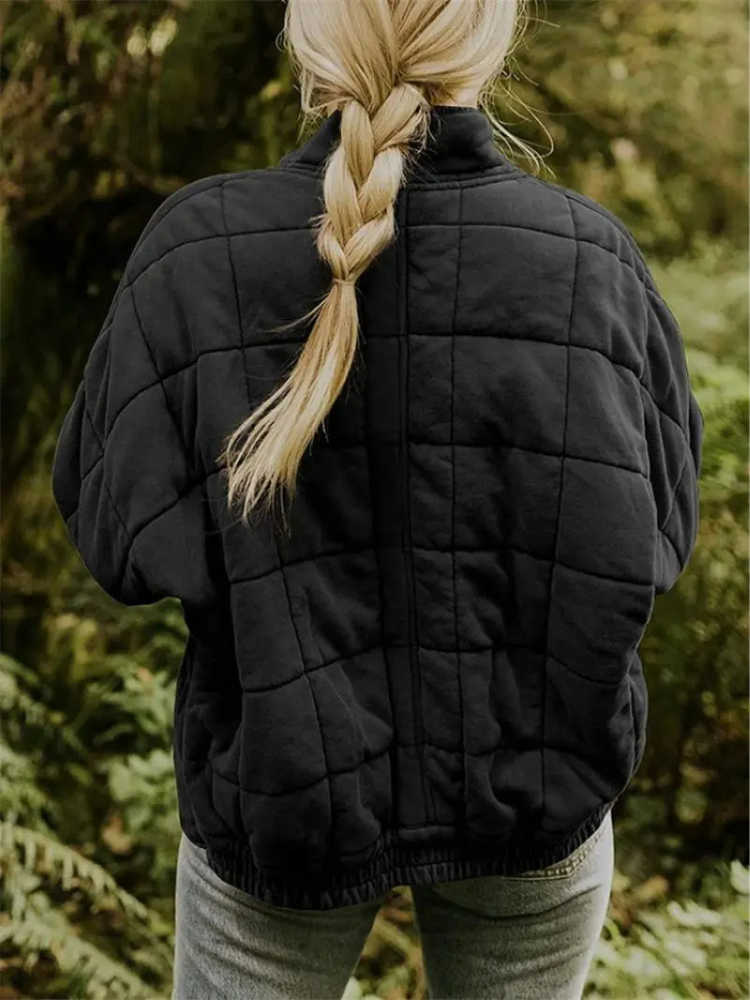 Elegant Quiltet Vinterjakke til Kvinder