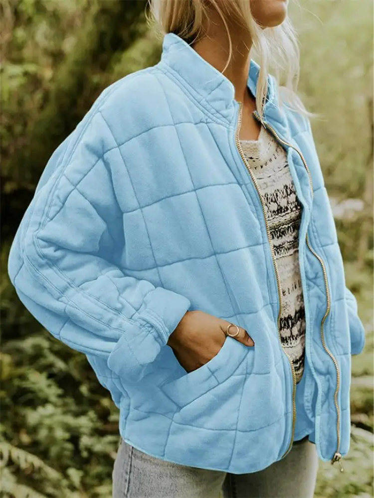 Elegant Quiltet Vinterjakke til Kvinder