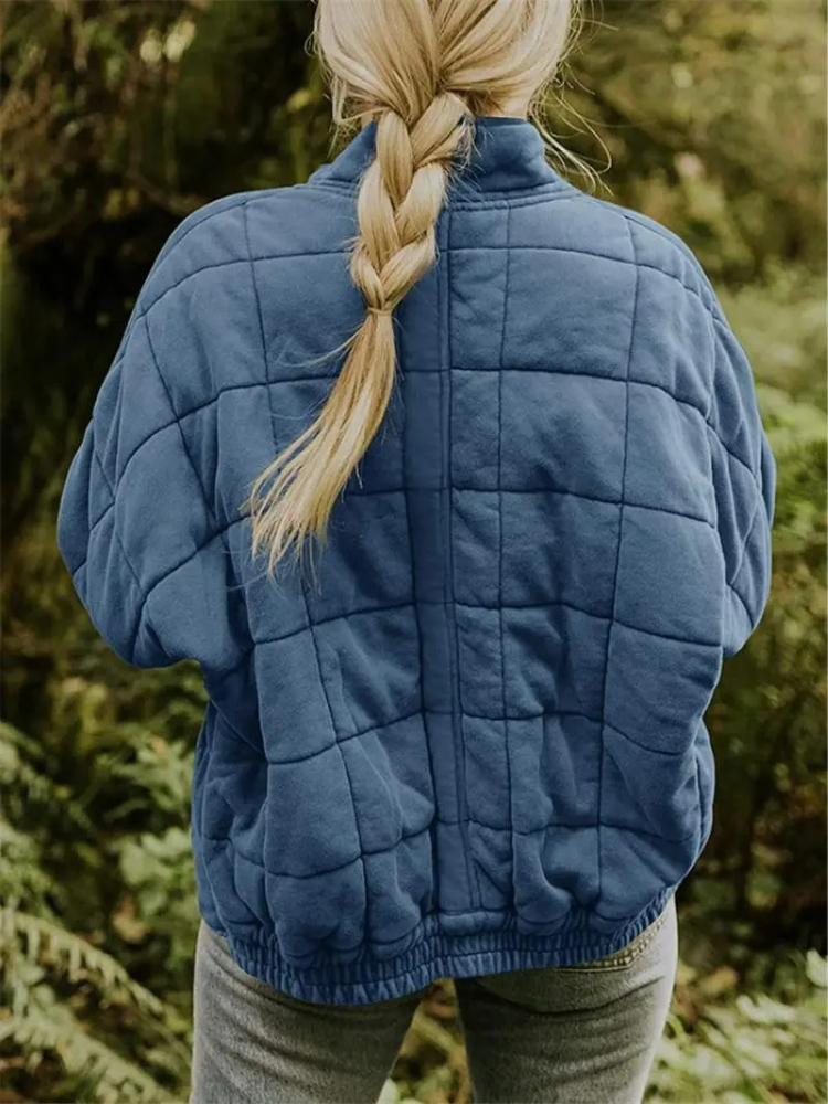 Elegant Quiltet Vinterjakke til Kvinder