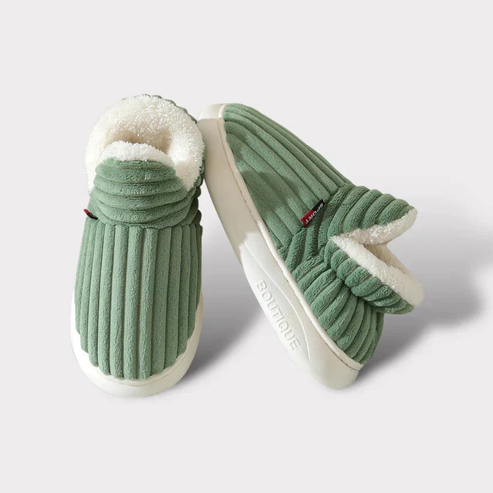 Unisex Aloe-Udformning Vintertøfler | Hyggeligt Foring og Skridsikker Sål