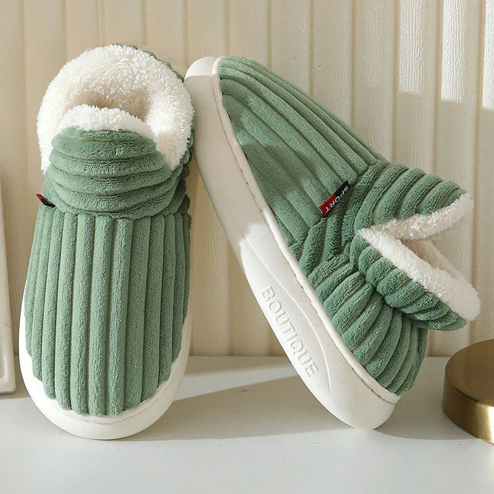 Unisex Aloe-Udformning Vintertøfler | Hyggeligt Foring og Skridsikker Sål