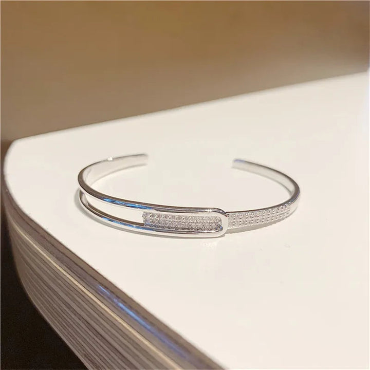 Åben Armring Armbånd med Funklende Accent