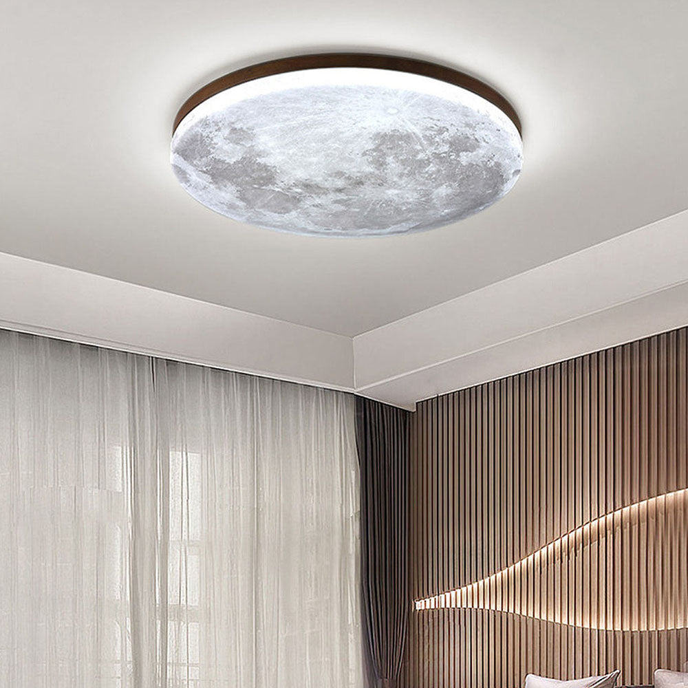 Måne Loftlampe 3D-Udformning | Justerbar Lysstyrke