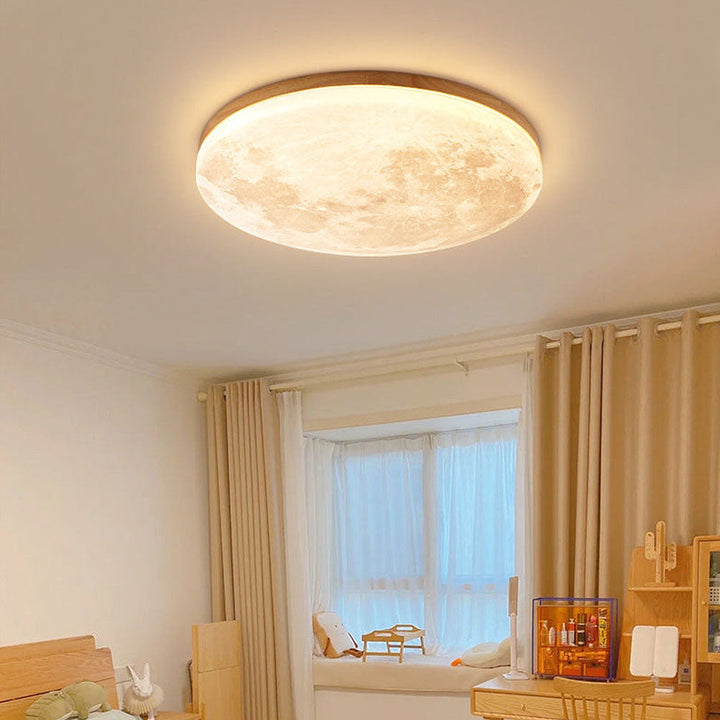 Måne Loftlampe 3D-Udformning | Justerbar Lysstyrke