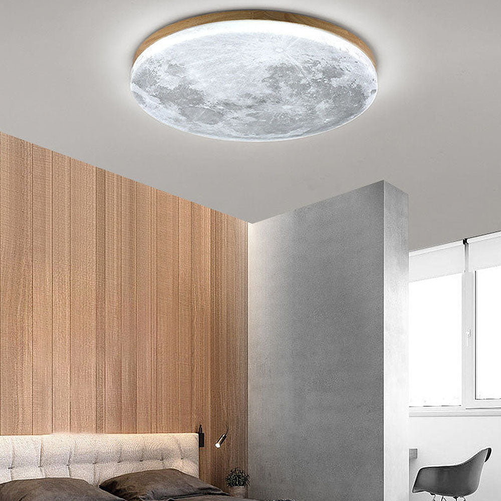 Måne Loftlampe 3D-Udformning | Justerbar Lysstyrke