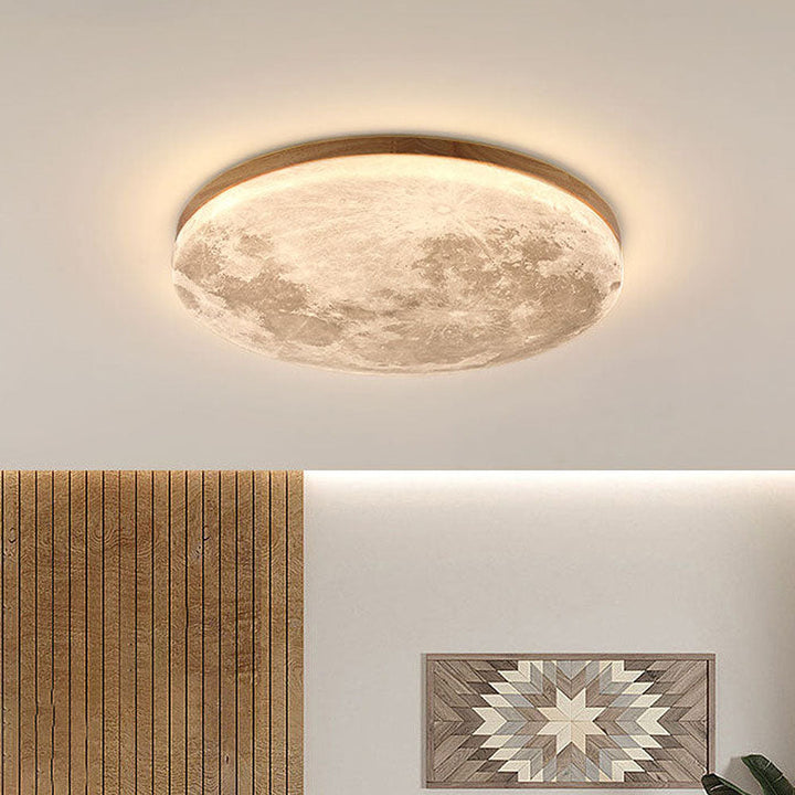 Måne Loftlampe 3D-Udformning | Justerbar Lysstyrke