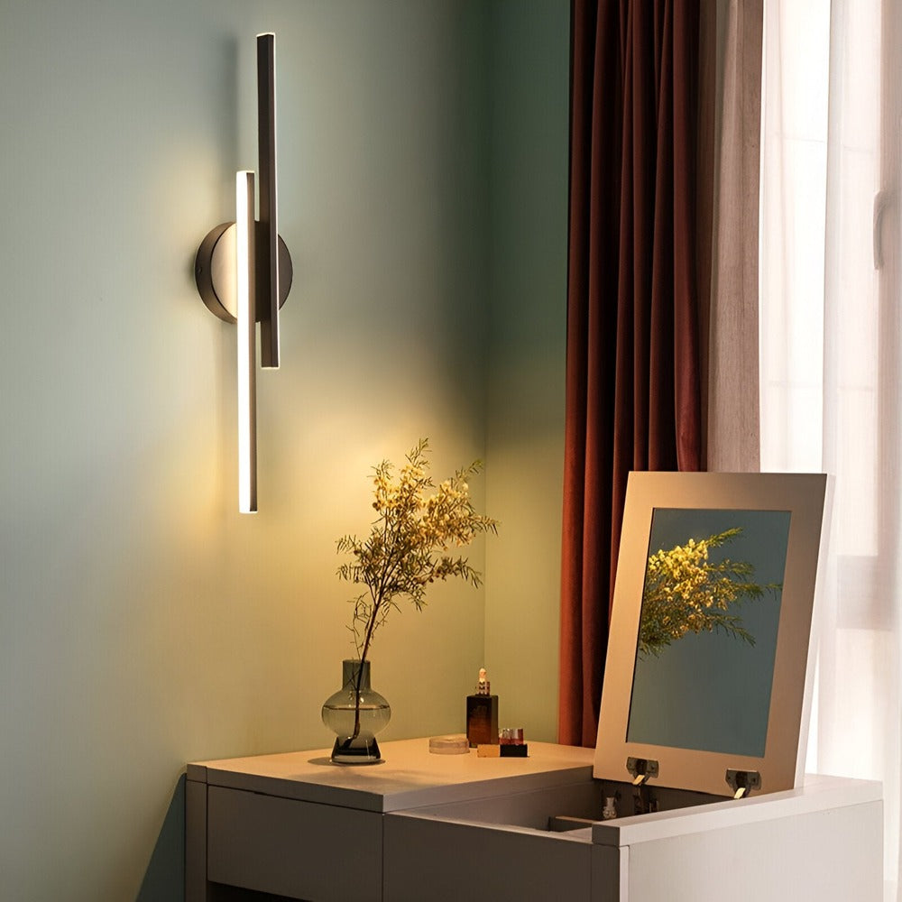 Minimalistisk Væglampe | Moderne LED-Sconce til Soveværelse og Stue
