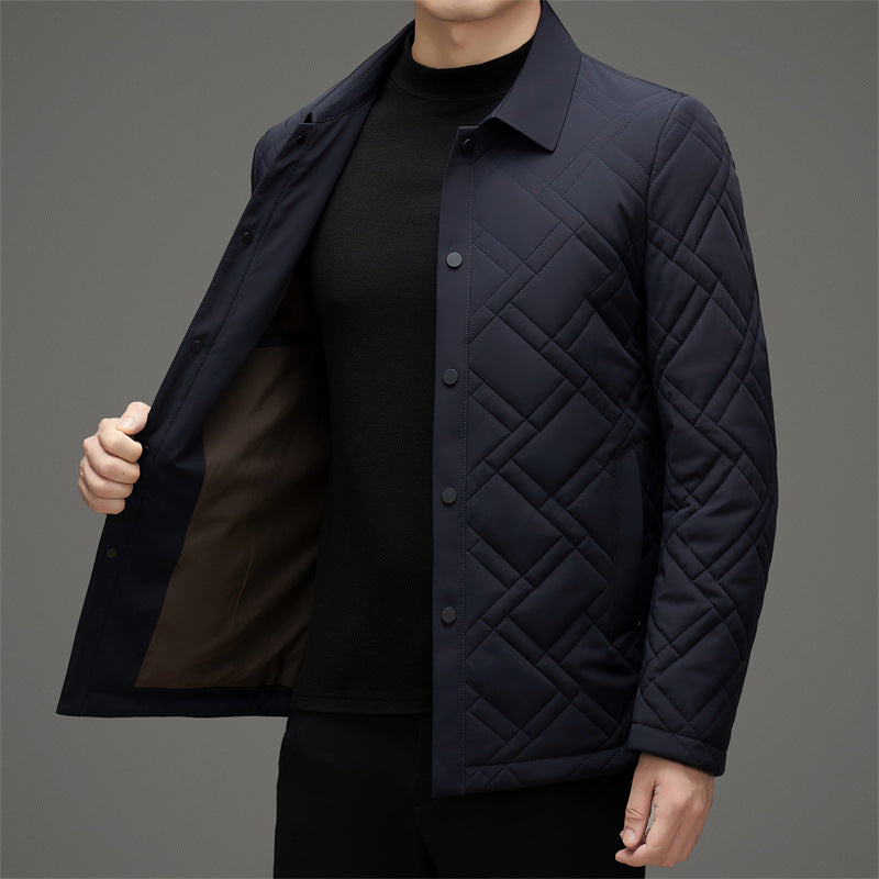 Herre Quiltet Jakke | Afslappet Stil