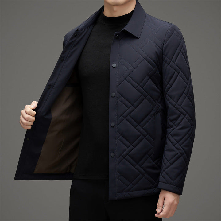 Herre Quiltet Jakke | Afslappet Stil