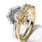 Amara | Funklende Måne og Sol Sølv Krystal Ring