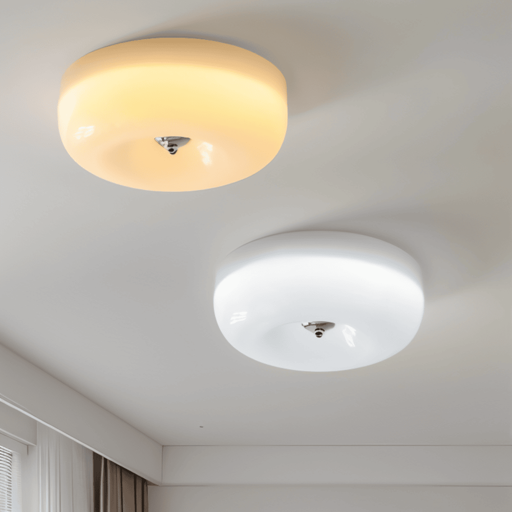 Donut Loftslys | Moderne Skandinavisk Hvid Glas Pendellampe
