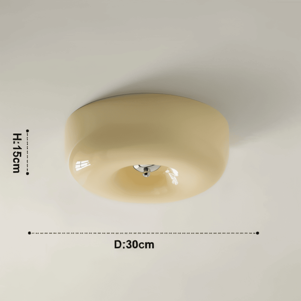 Donut Loftslys | Moderne Skandinavisk Hvid Glas Pendellampe