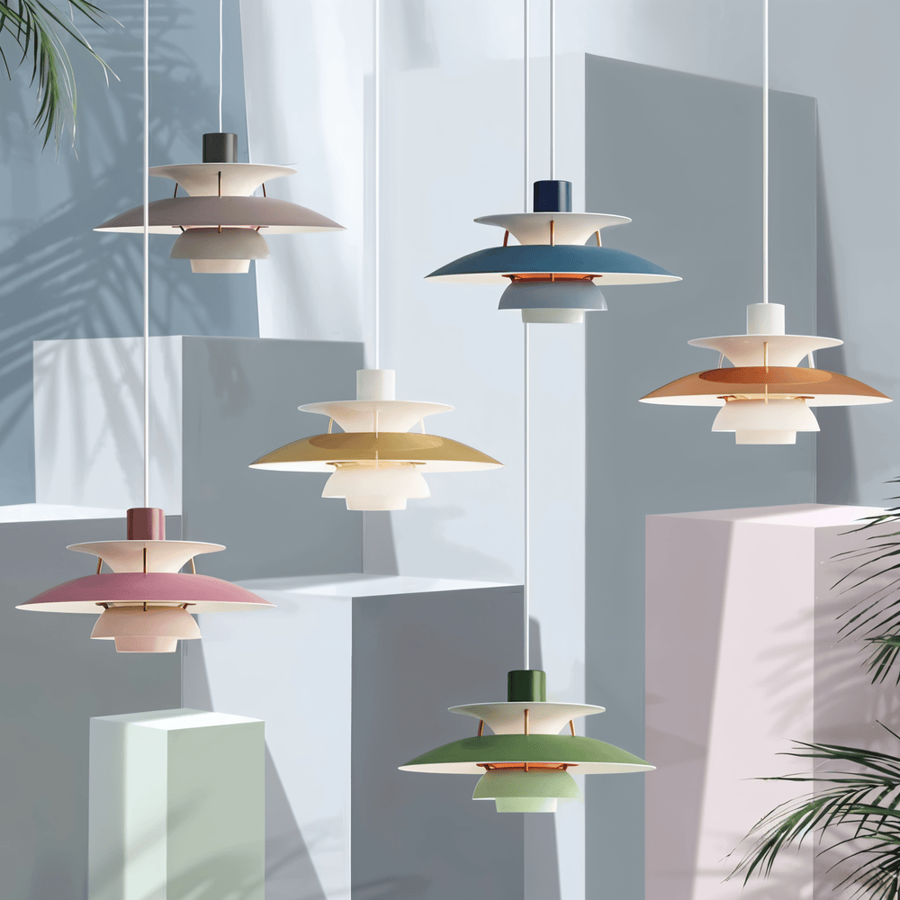 Klassisk og Moderne Metal Loftlampe til Stue Eller Køkken