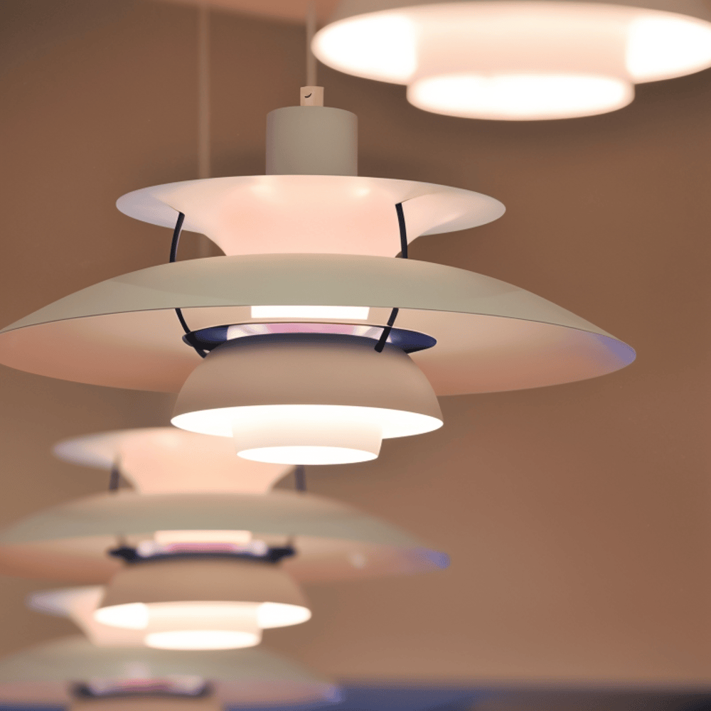 Klassisk og Moderne Metal Loftlampe til Stue Eller Køkken