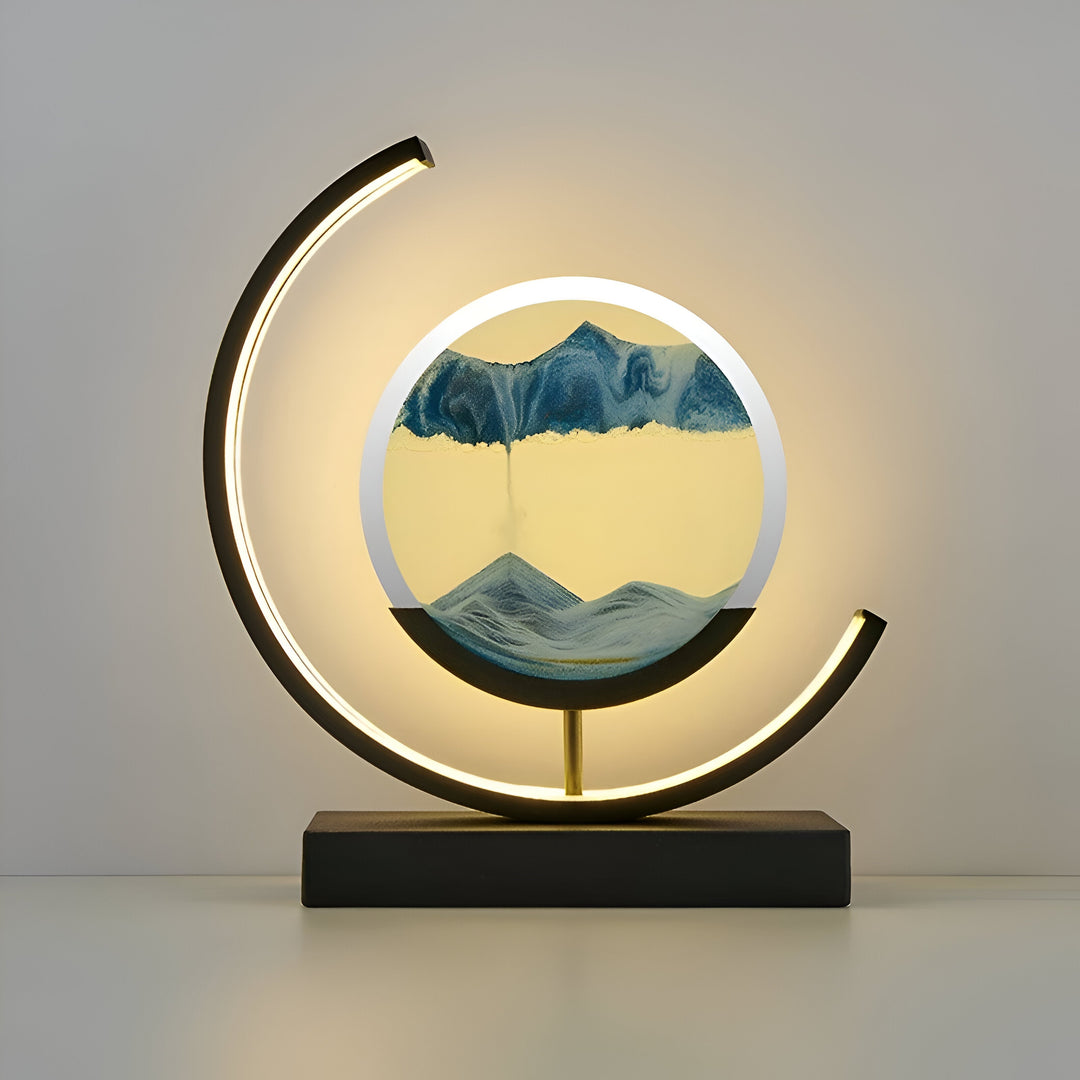 Sand Glød Flytning Sand Kunst Lampe