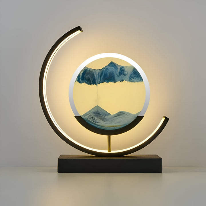 Sand Glød Flytning Sand Kunst Lampe