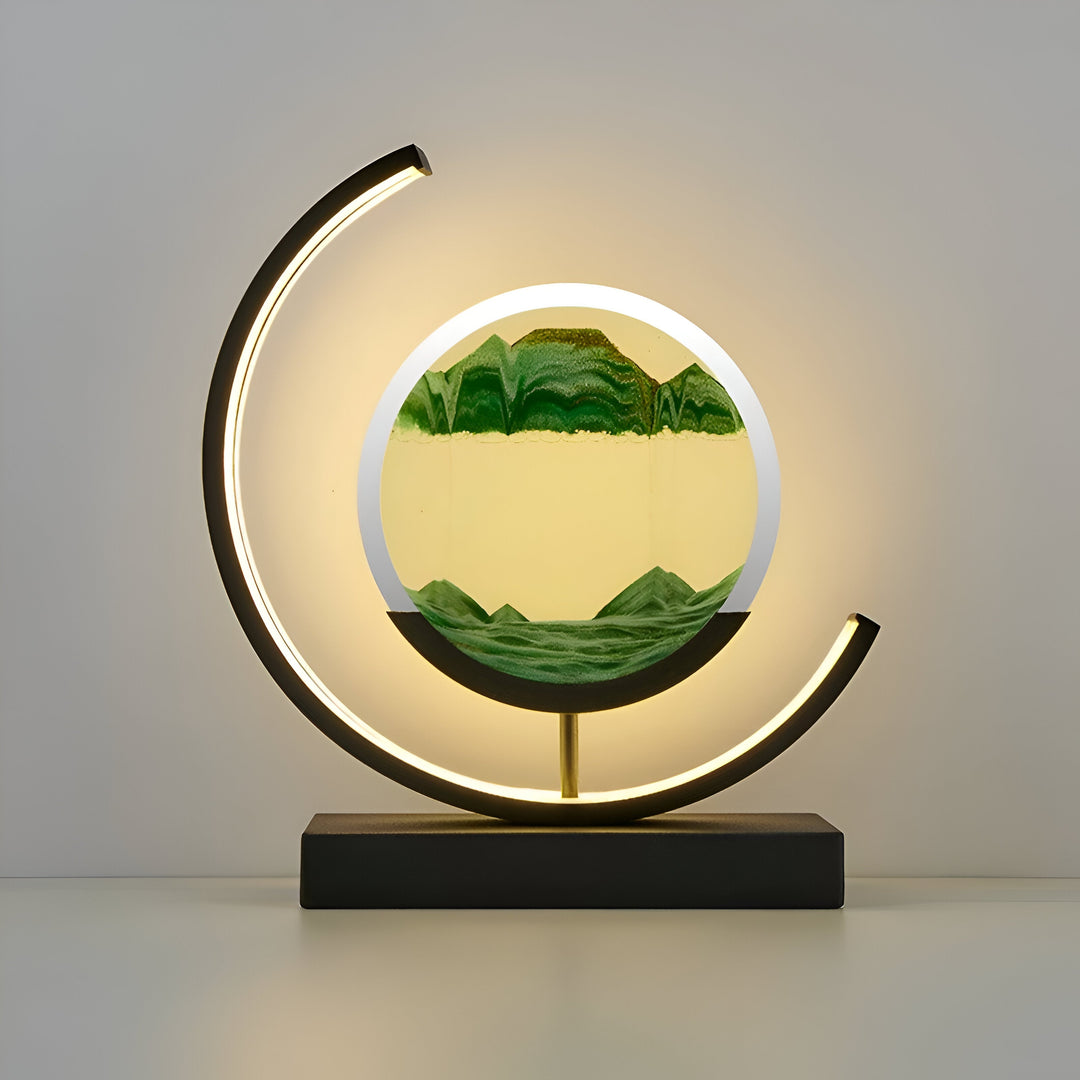 Sand Glød Flytning Sand Kunst Lampe