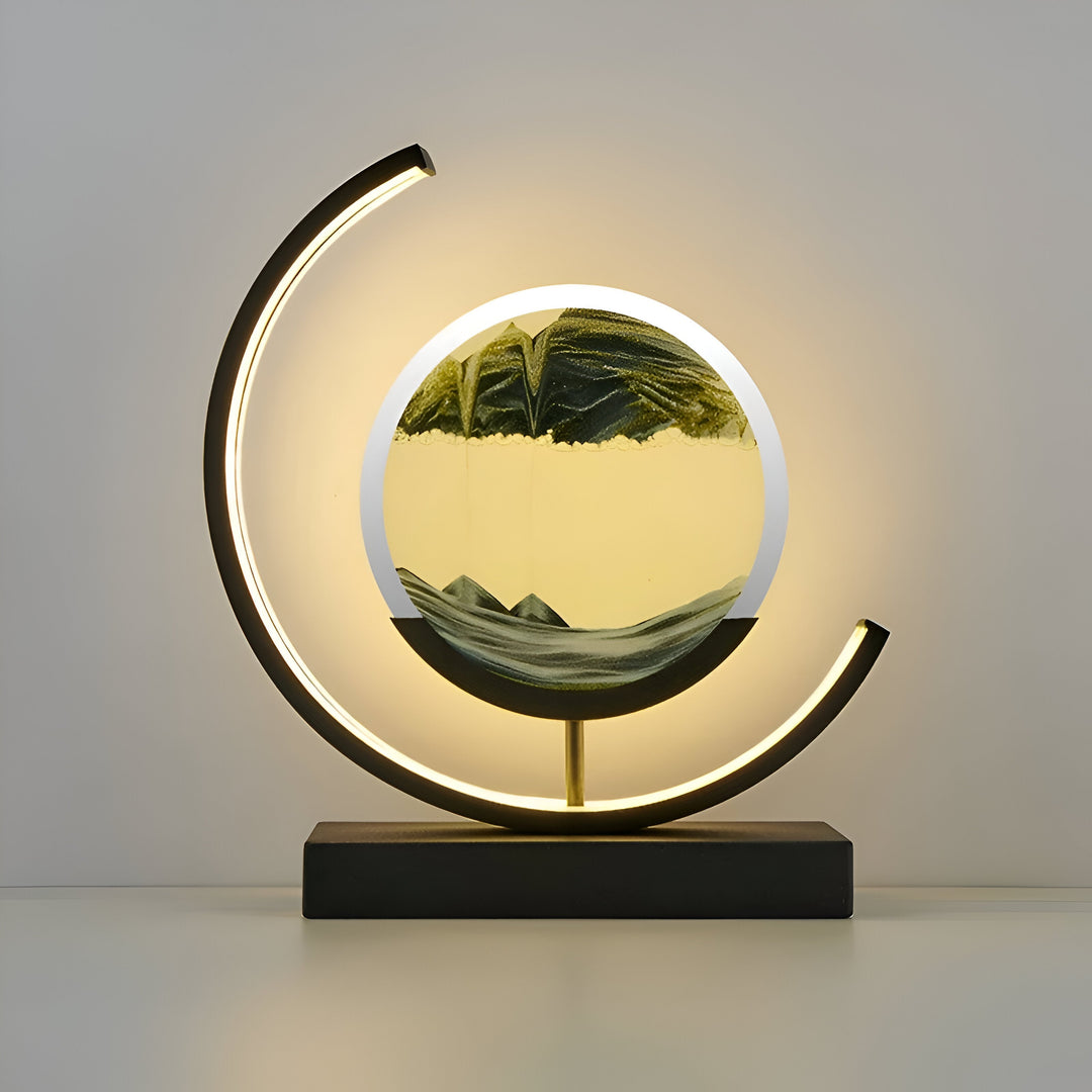 Sand Glød Flytning Sand Kunst Lampe
