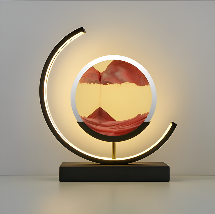 Sand Glød Flytning Sand Kunst Lampe