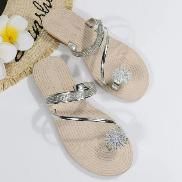 Elaria | Dame Sandaler med Snefnugmønster