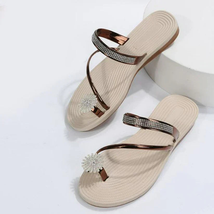 Elaria | Dame Sandaler med Snefnugmønster