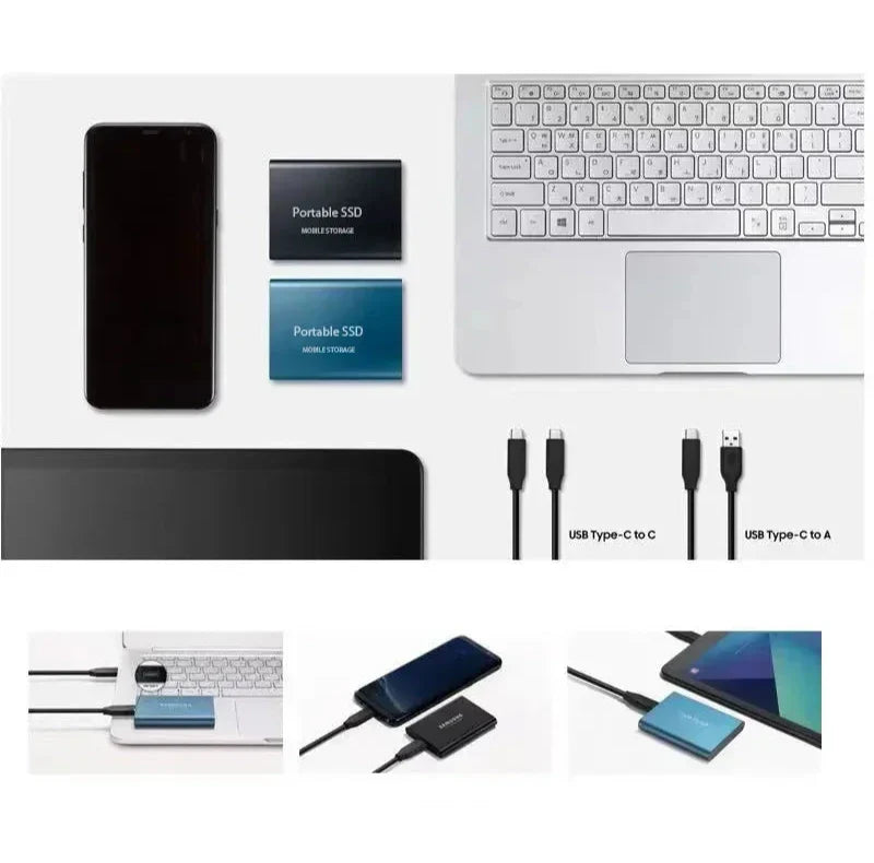 Ultrahurtig 2TB USB-C Ekstern SSD