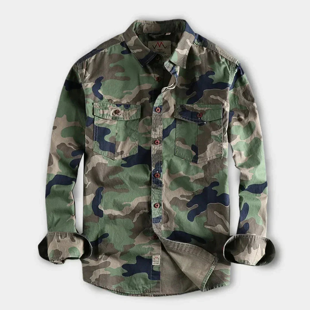 Alastar | Herre Letvægts camouflage Militær Skjorte
