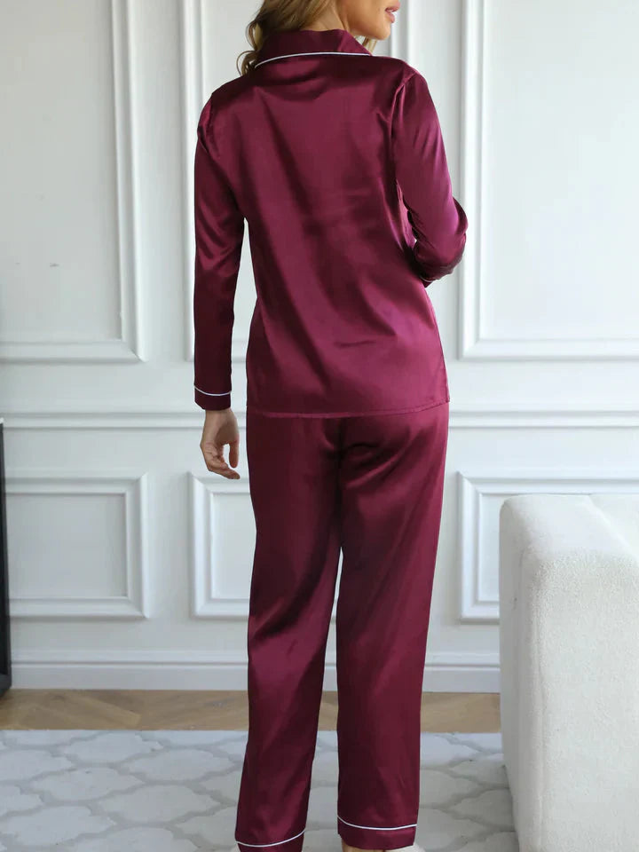Qiana | Satin Pyjamas Sæt Til Kvinder