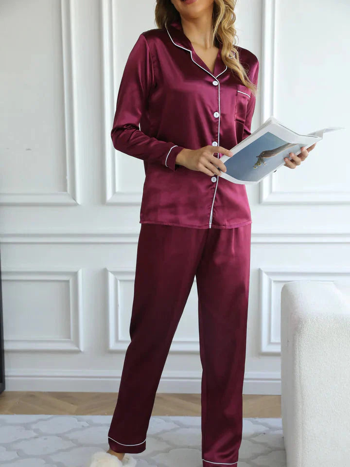 Qiana | Satin Pyjamas Sæt Til Kvinder