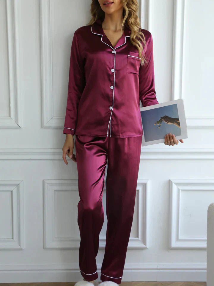 Qiana | Satin Pyjamas Sæt Til Kvinder